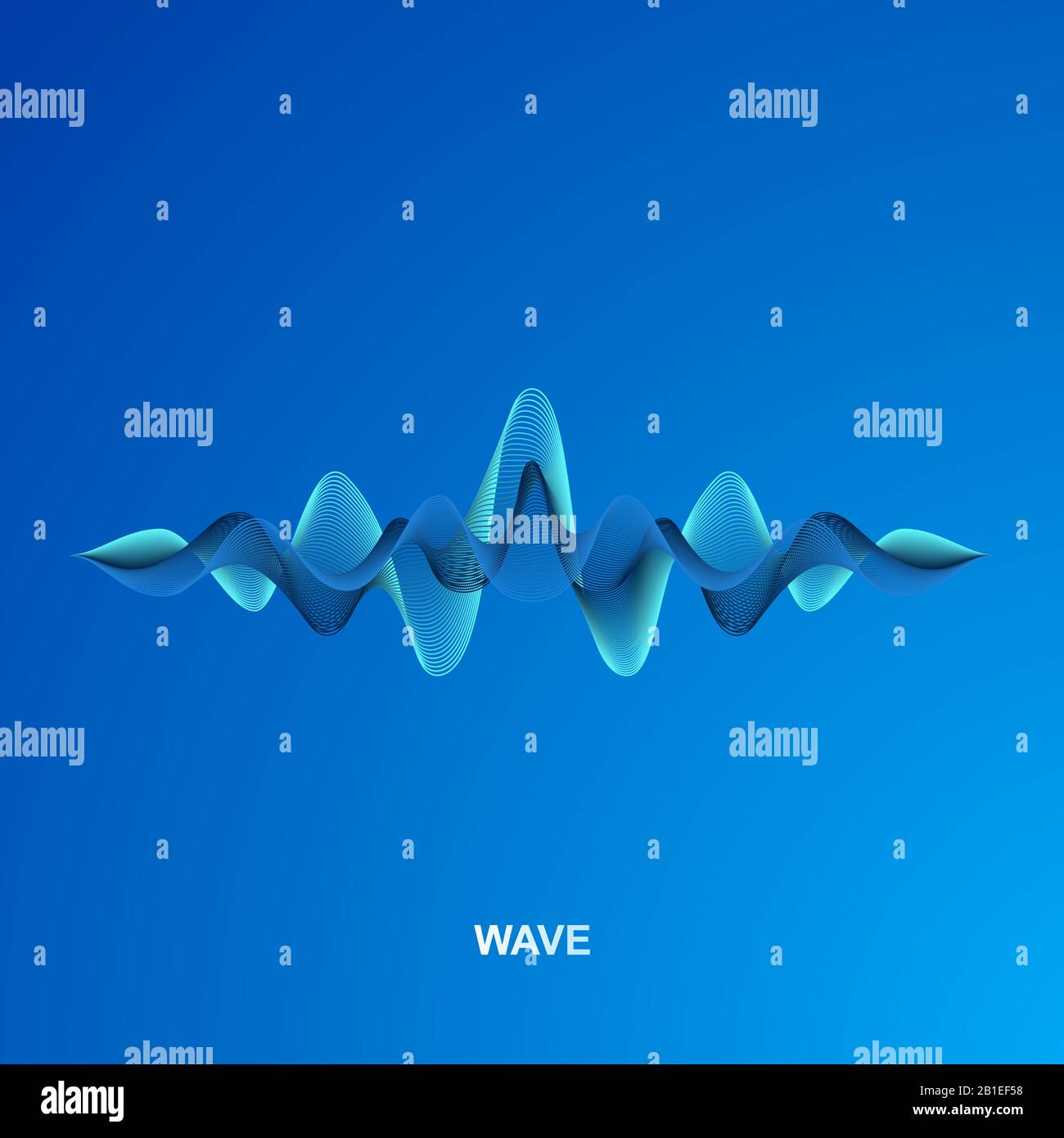 onde sonore. vecteur d'illistration Illustration de Vecteur