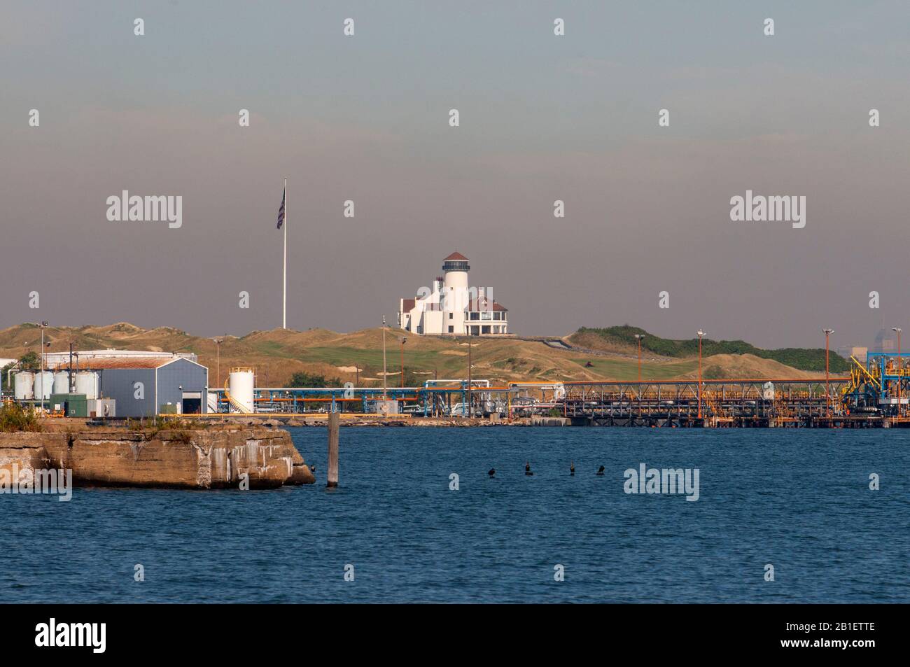 Old Orchard, Staten Island Watchtower Lighthouse, Staten Island New York États-Unis. Le pavillon du Bayonne Golf Club à Bayonne, New Jersey. Banque D'Images