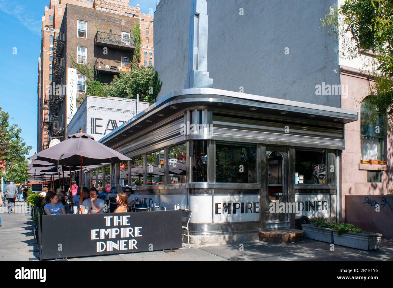 The Empire Diner restaurant à la 10ème Avenue, Chelsea, New York City, New York, États-Unis Banque D'Images