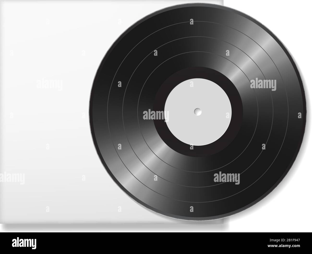 Disque vinyle vierge Illustration de Vecteur