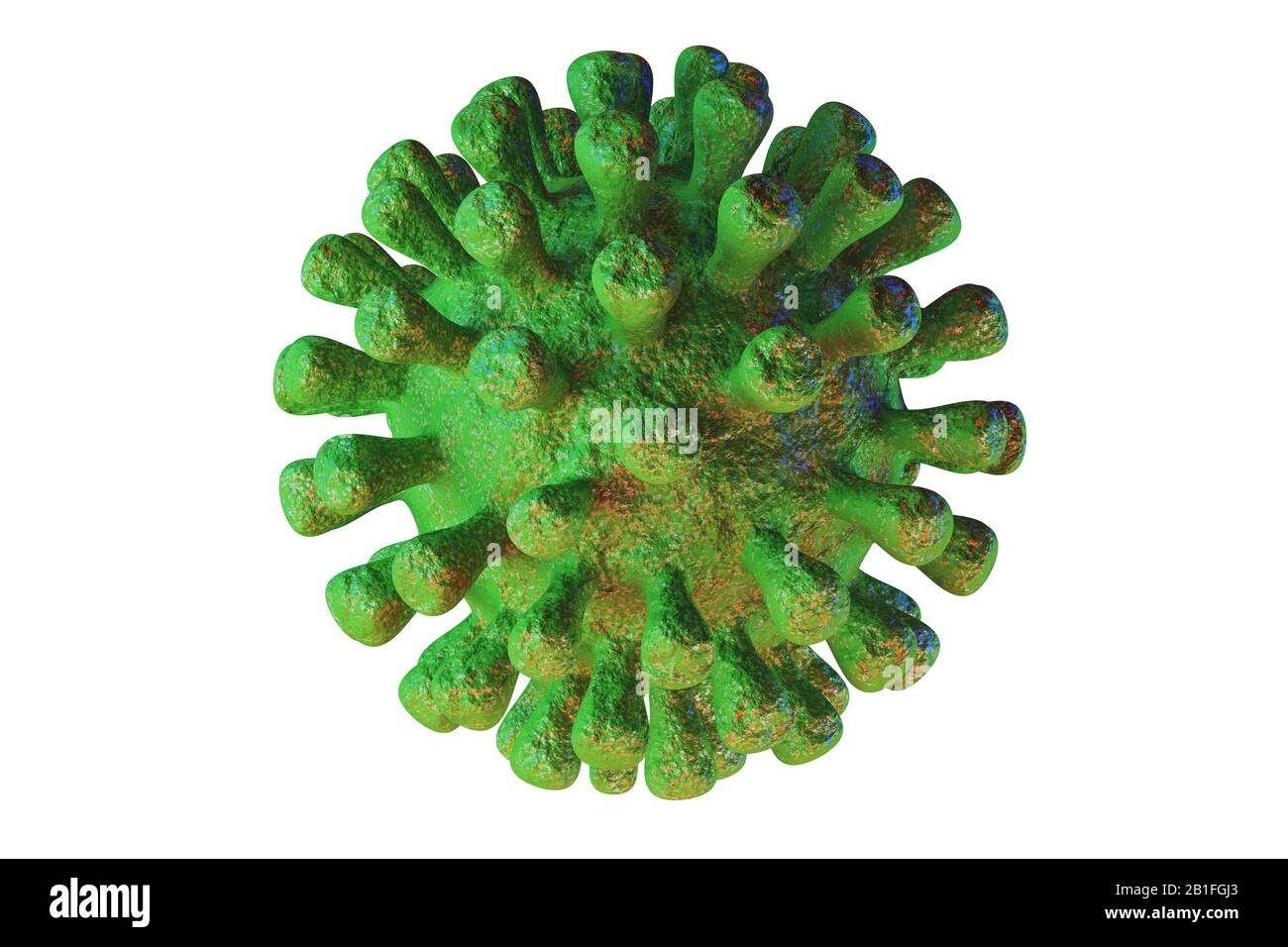 3-D rendu du VIH contagieux sida, de la grippe ou du coronavirus. Coronavirus de chine Banque D'Images