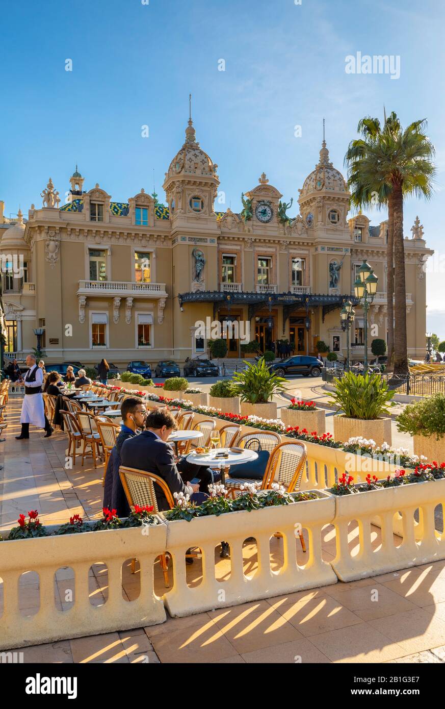 Casino Monte Carlo Et Café De Paris, Monte Carlo, Monaco Banque D'Images