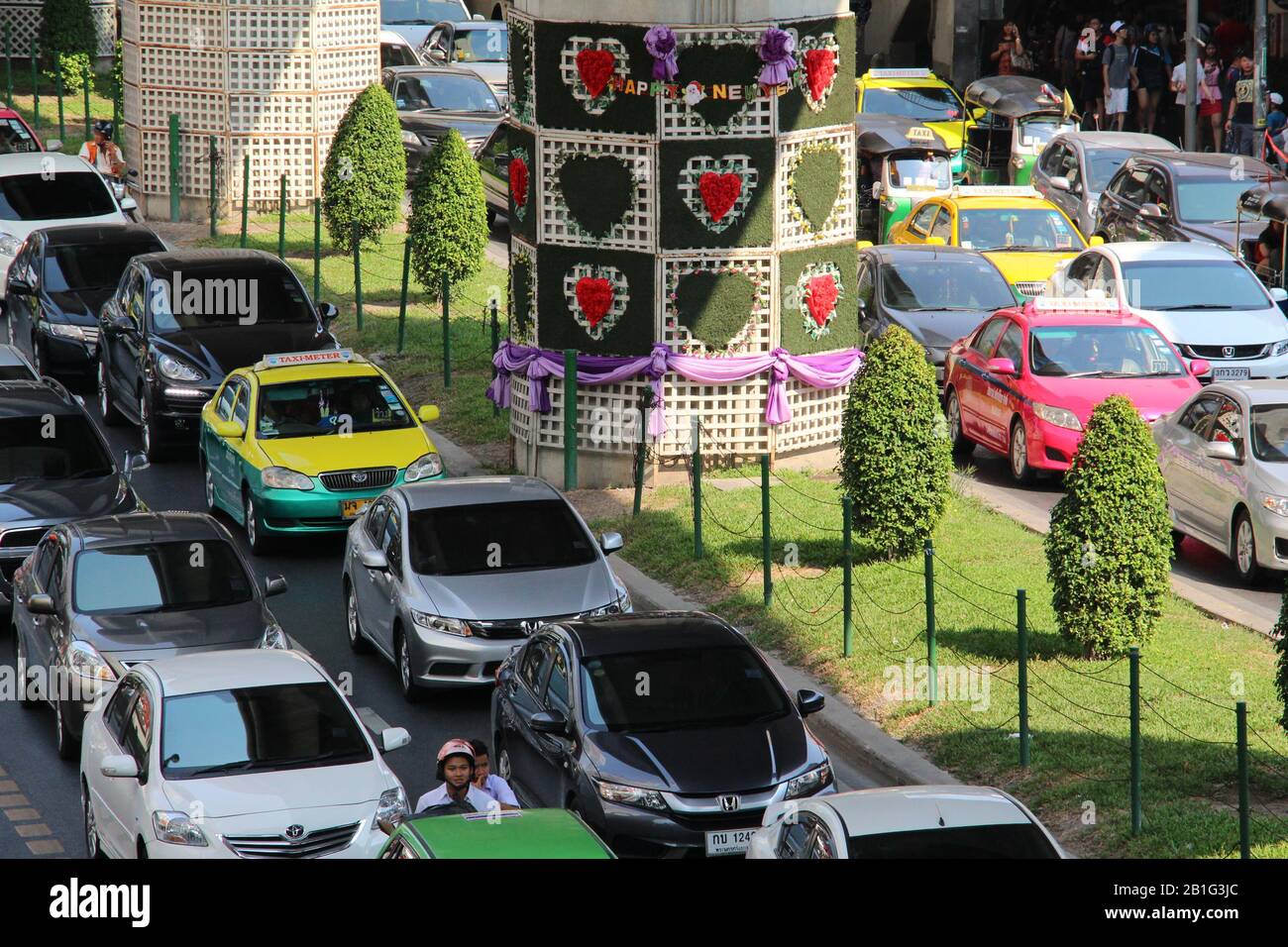 Trafic De Bangkok Street Banque D'Images