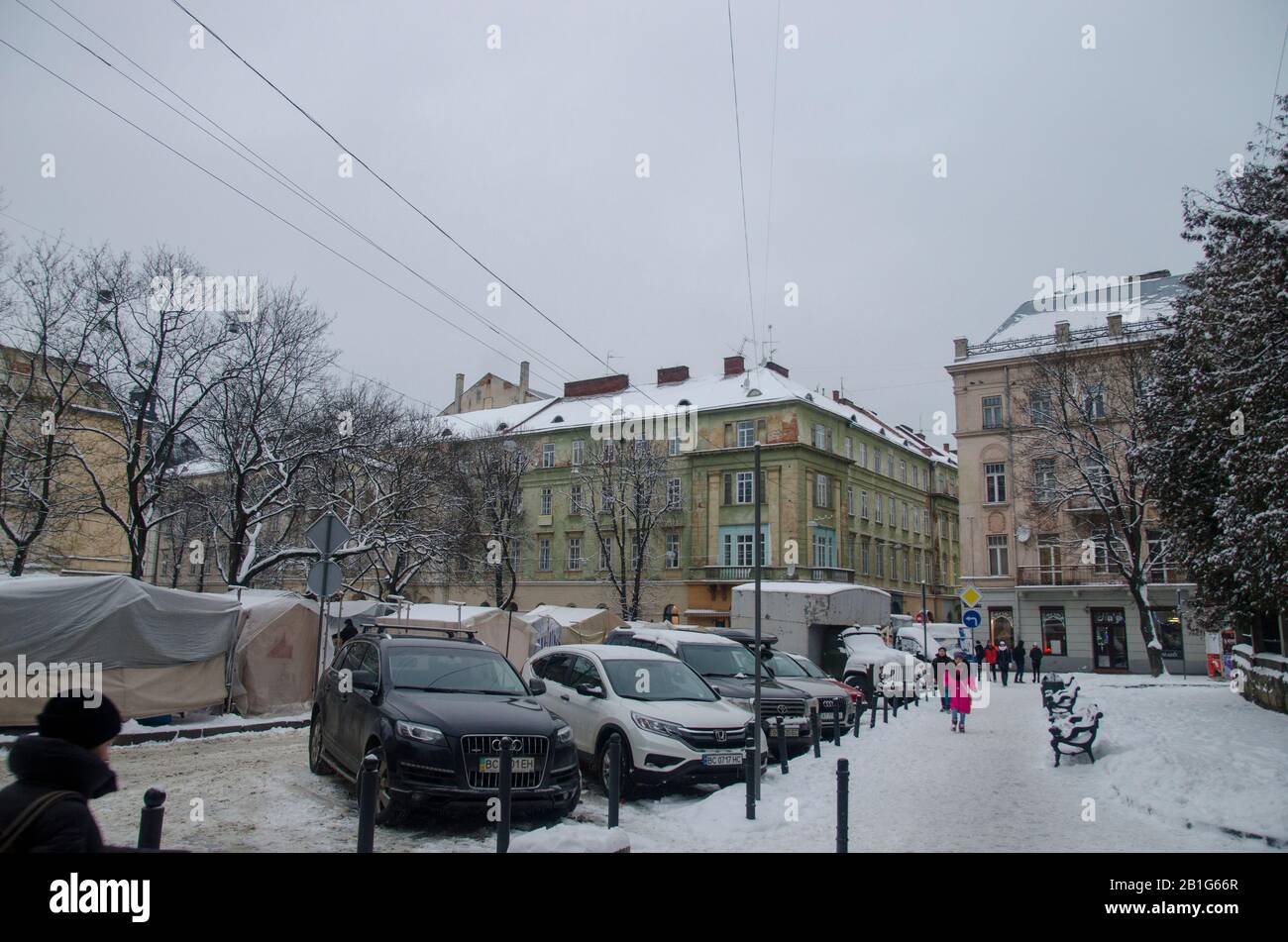 Vie Quotidienne À Lviv (Editorial) Banque D'Images