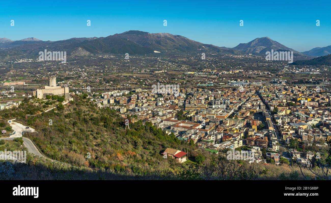 Cassino, : vue de Rocca Janula. Cassino, Latium, Italie. Europe Banque D'Images