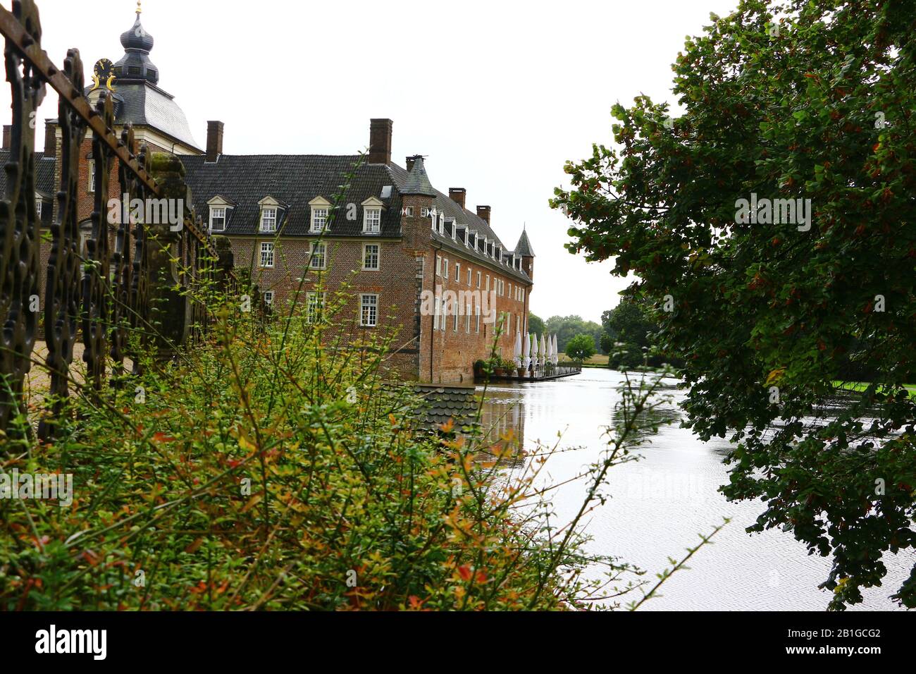 Blick auf die Wasserburg Anholt in Deutschland Banque D'Images