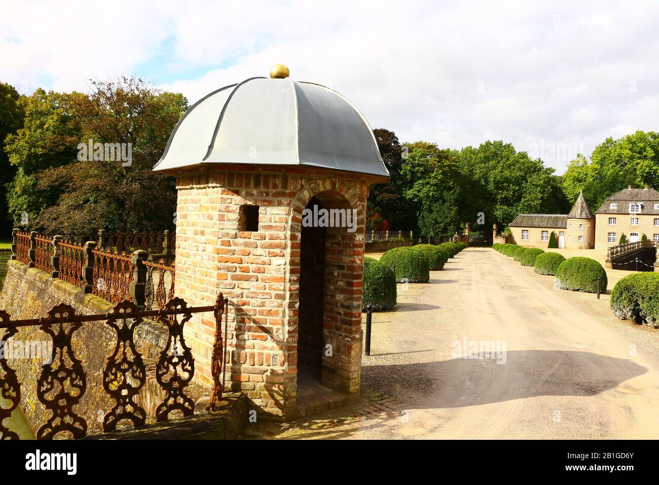 Blick auf die Wasserburg Anholt in Deutschland Banque D'Images