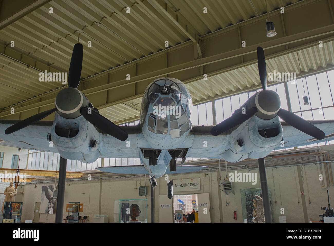 Heinkel HE-111 au MHM Berlin Gatow à Berlin, Allemagne Banque D'Images