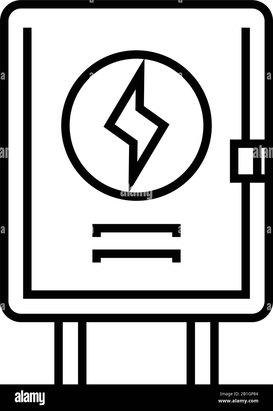 Icône de ligne Gayser, signe de concept, illustration vectorielle de contour, symbole linéaire. Illustration de Vecteur