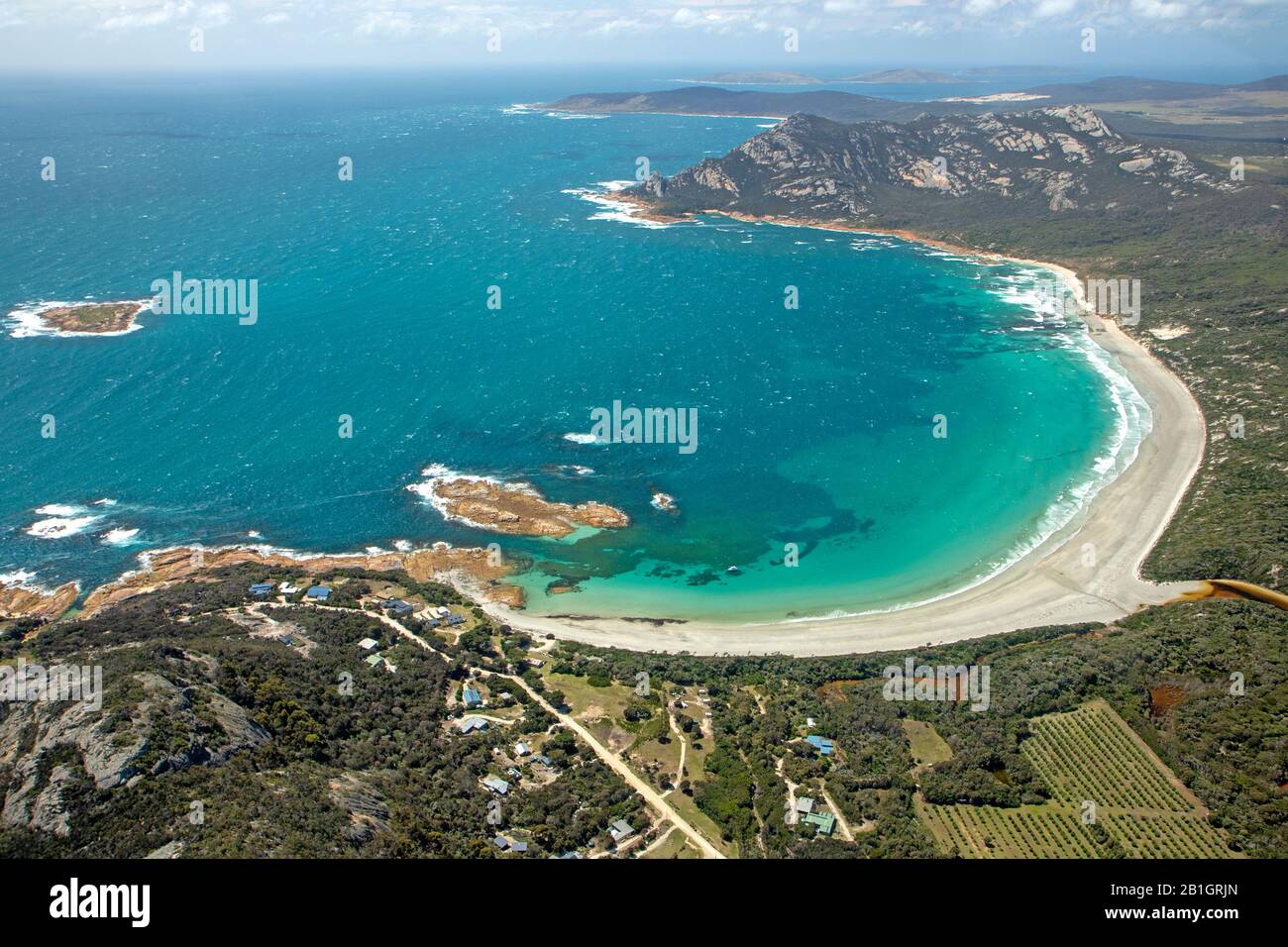 Killiecrankie Bay sur l'Île Flinders Banque D'Images