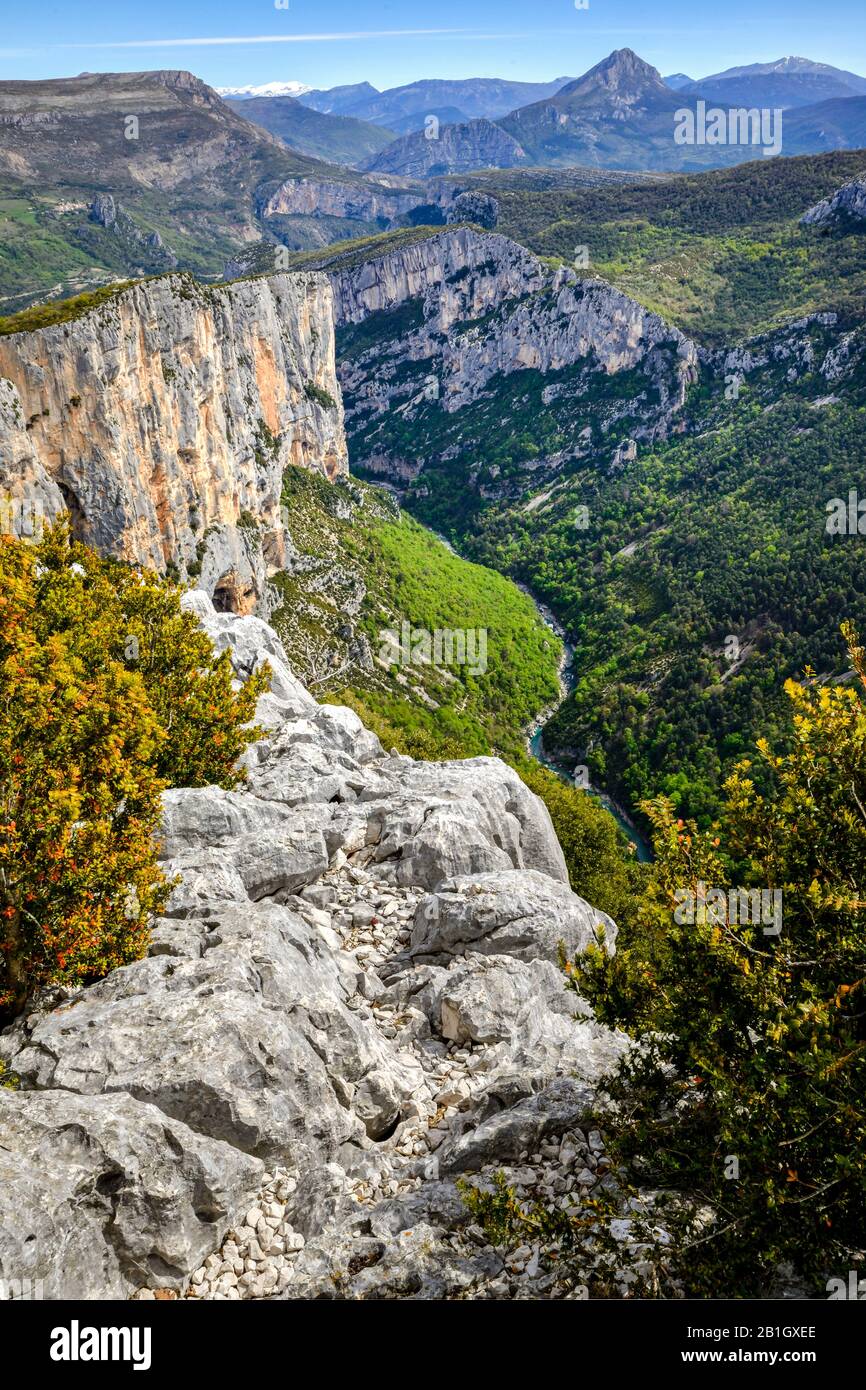 Gorges Du Verdon, France, Verdon, Moustiers Ste Marie Banque D'Images