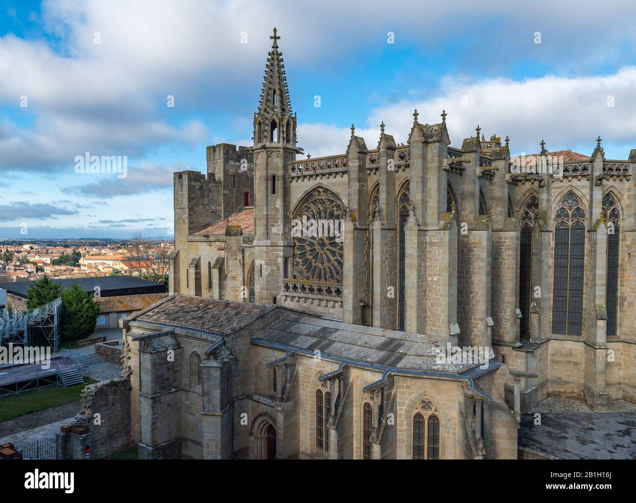 Basilique Des Saints Nazarius Et Celsus, Carcassonne, France Banque D'Images