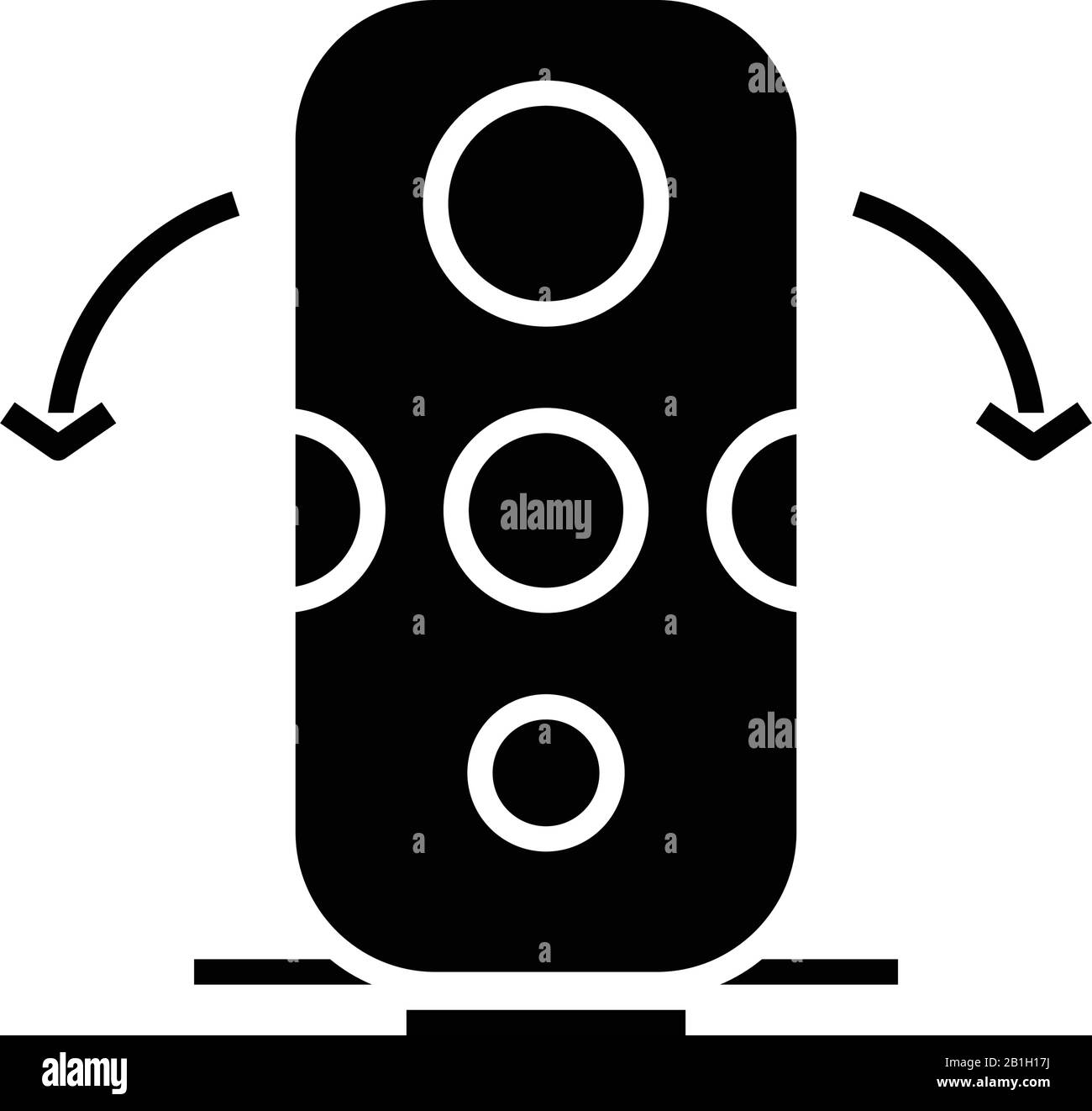 Icône noire de l'équipement de boxe, illustration du concept, symbole vectoriel plat, signe glyphe. Illustration de Vecteur