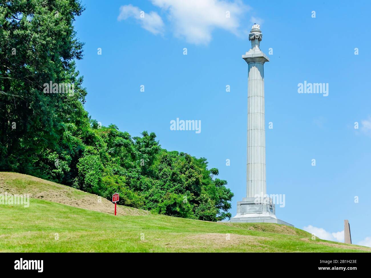 Le mémorial national de l'État de Louisiane au parc militaire national de Vicksburg rend hommage aux soldats de la Louisiane qui ont combattu lors de la bataille de Vicksburg, Banque D'Images