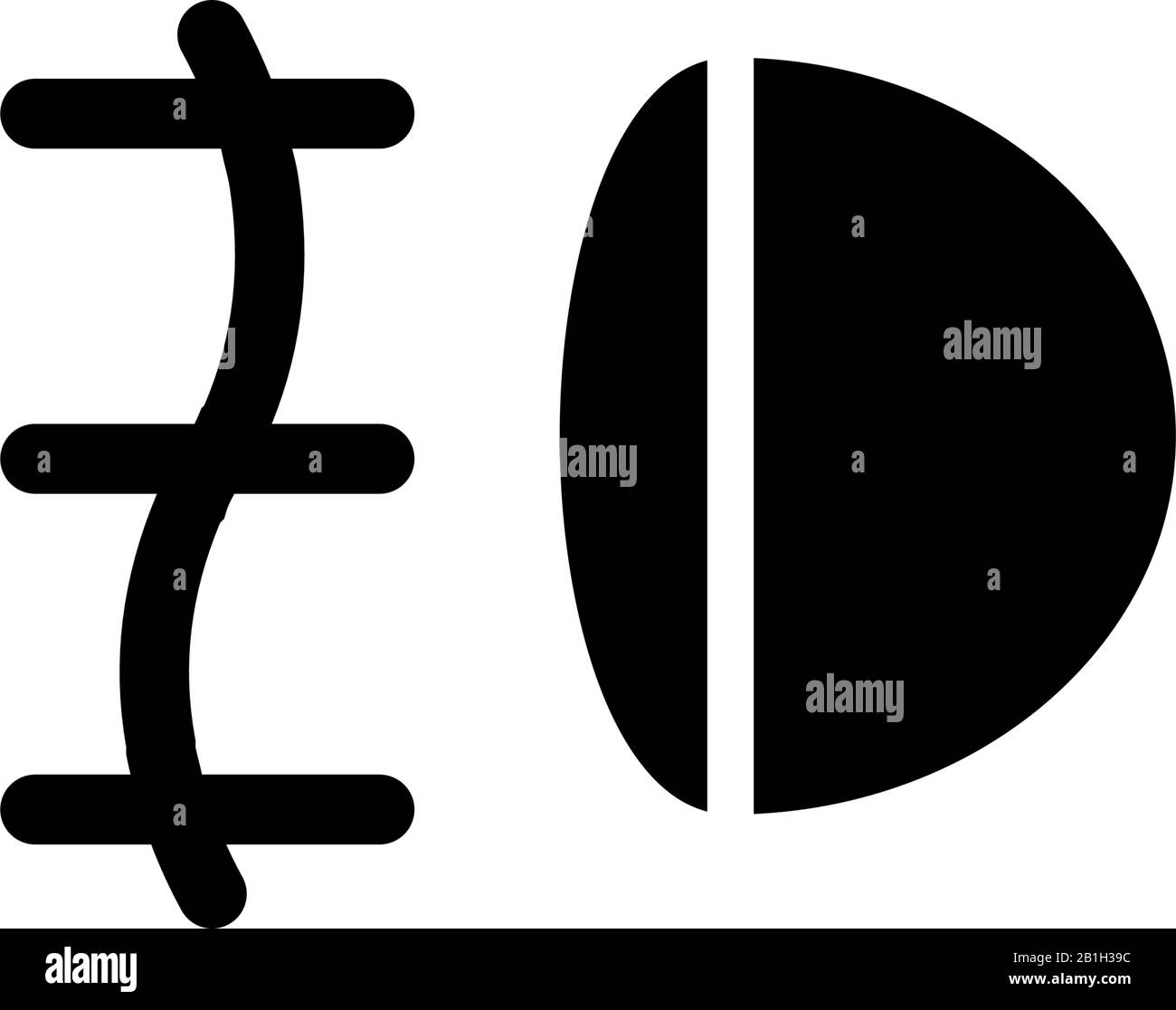 Modèle vectoriel de conception d'icône de feu antibrouillard Illustration de Vecteur