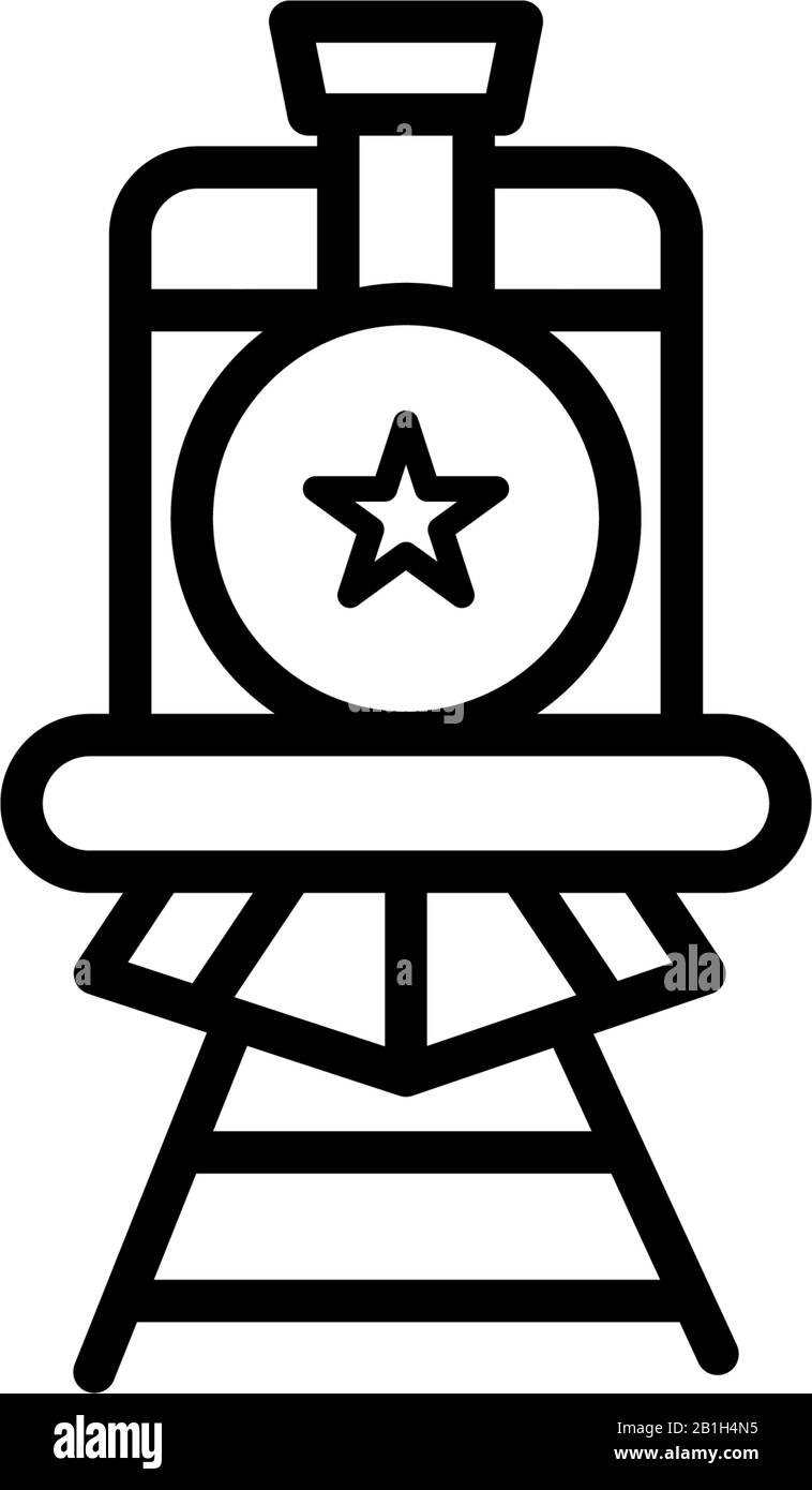 Modèle vectoriel de conception d'icône de train Illustration de Vecteur