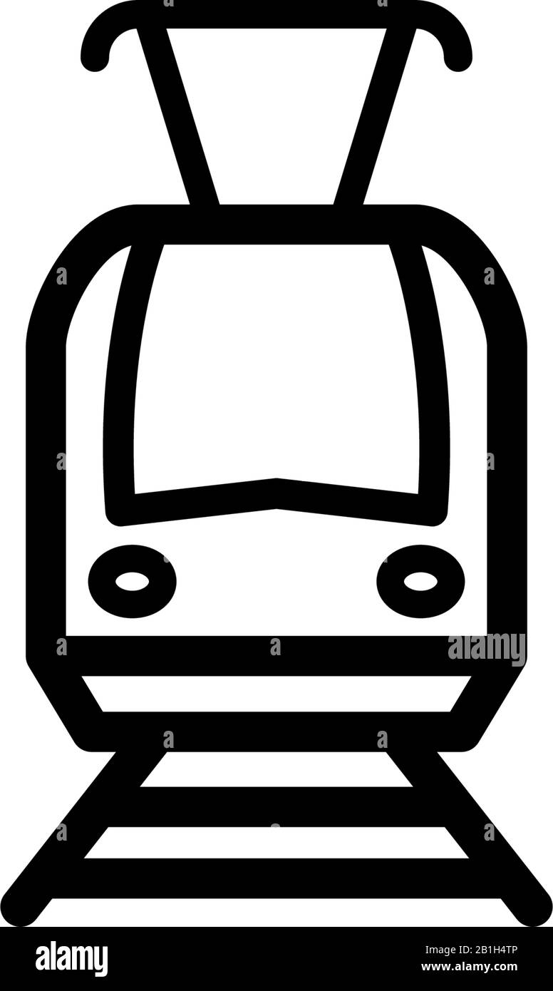 Modèle vectoriel de conception d'icône de train Illustration de Vecteur