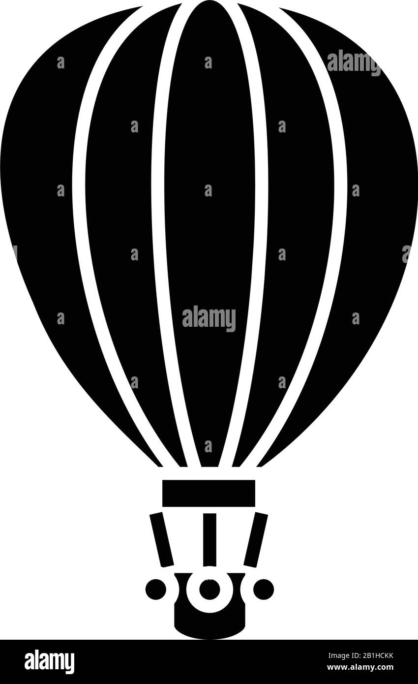 Icône noire de bulle d'air, illustration conceptuelle, symbole plat vectoriel, signe glyphe. Illustration de Vecteur
