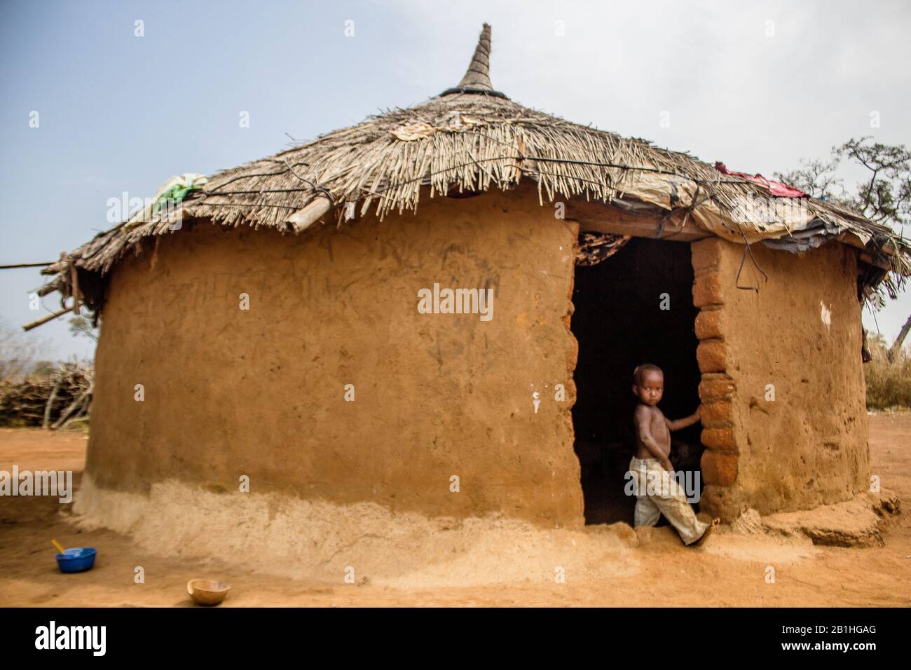 Peuple de Shaape, village d'Abuja, Nigeria. Banque D'Images