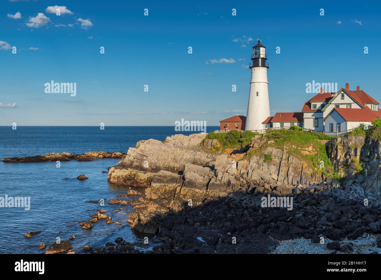 Portland Head Lighthouse, Maine, USA Banque D'Images
