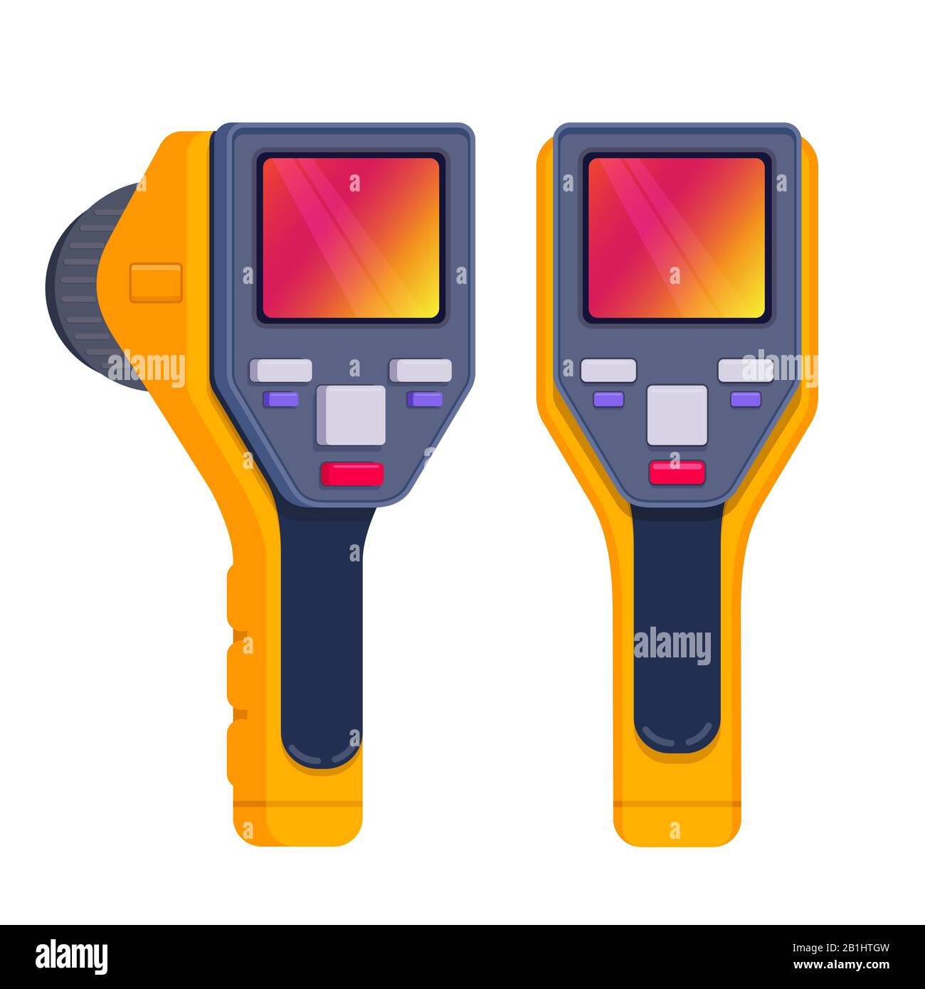 Caméra d'imagerie thermique Illustration de Vecteur