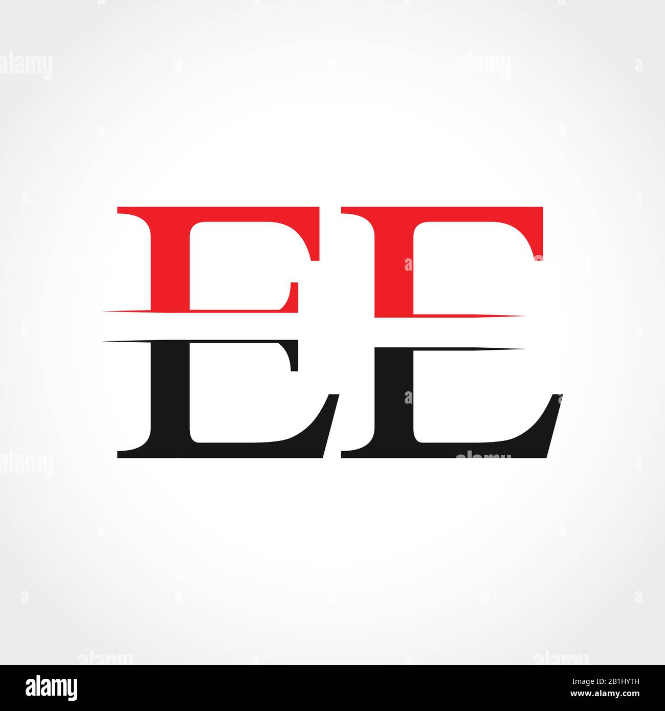 Modèle De Vecteur Commercial De Logo Lié À La Lettre Ee Initiale. Design Du Logo Creative Letter Ee. Symbole Icône Ee Alphabet Vector. Illustration de Vecteur