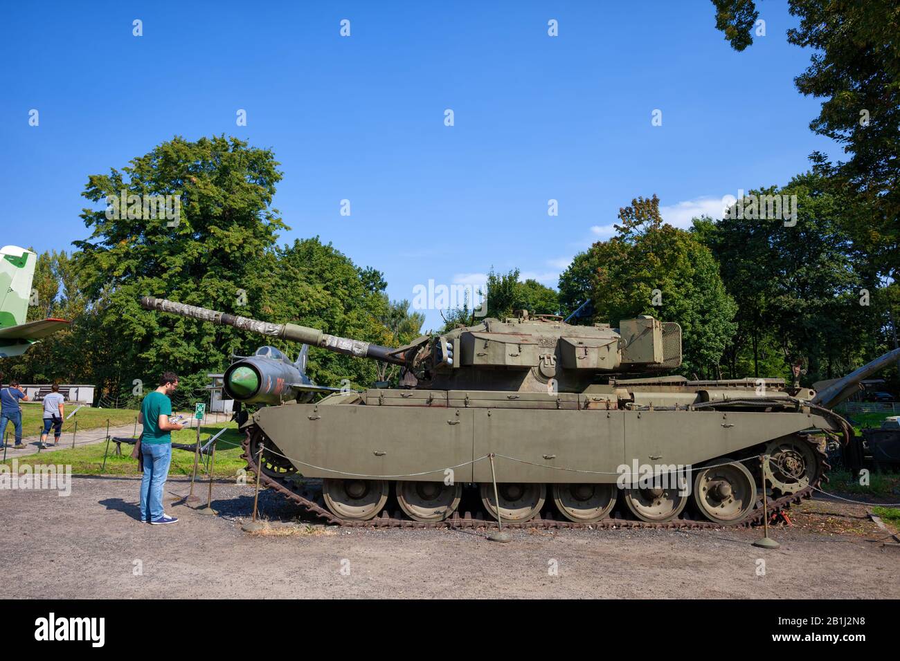 Réservoir moyen Centurion MK 5 (A 41), principal réservoir de bataille britannique de l'après-deuxième Guerre mondiale, Musée de l'armée polonaise à Varsovie, Pologne Banque D'Images