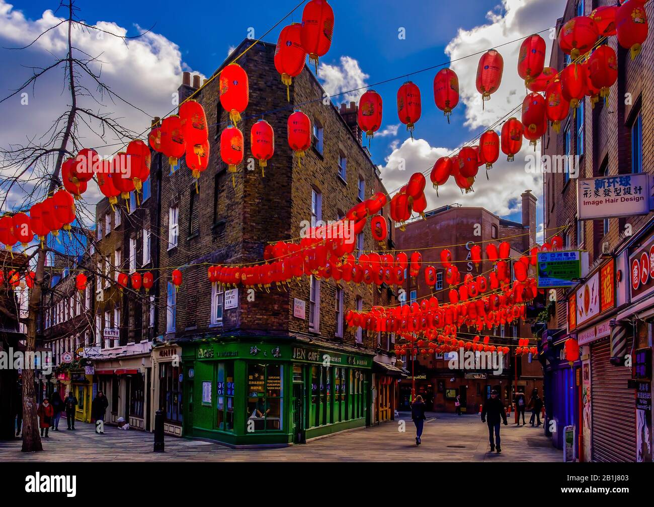 Londres, Royaume-Uni, mars 2019, scène urbaine à Newport place, Chinatown Banque D'Images