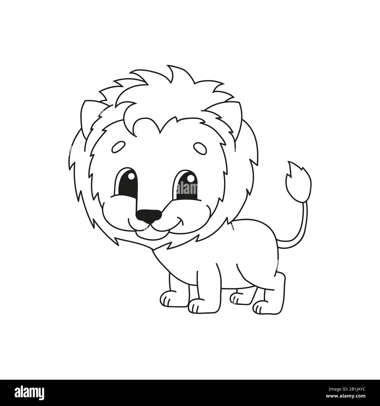 Pages De Livres De Coloriage Pour Enfants Illustration Vectorielle Mignon De Dessin Anime Image Vectorielle Stock Alamy