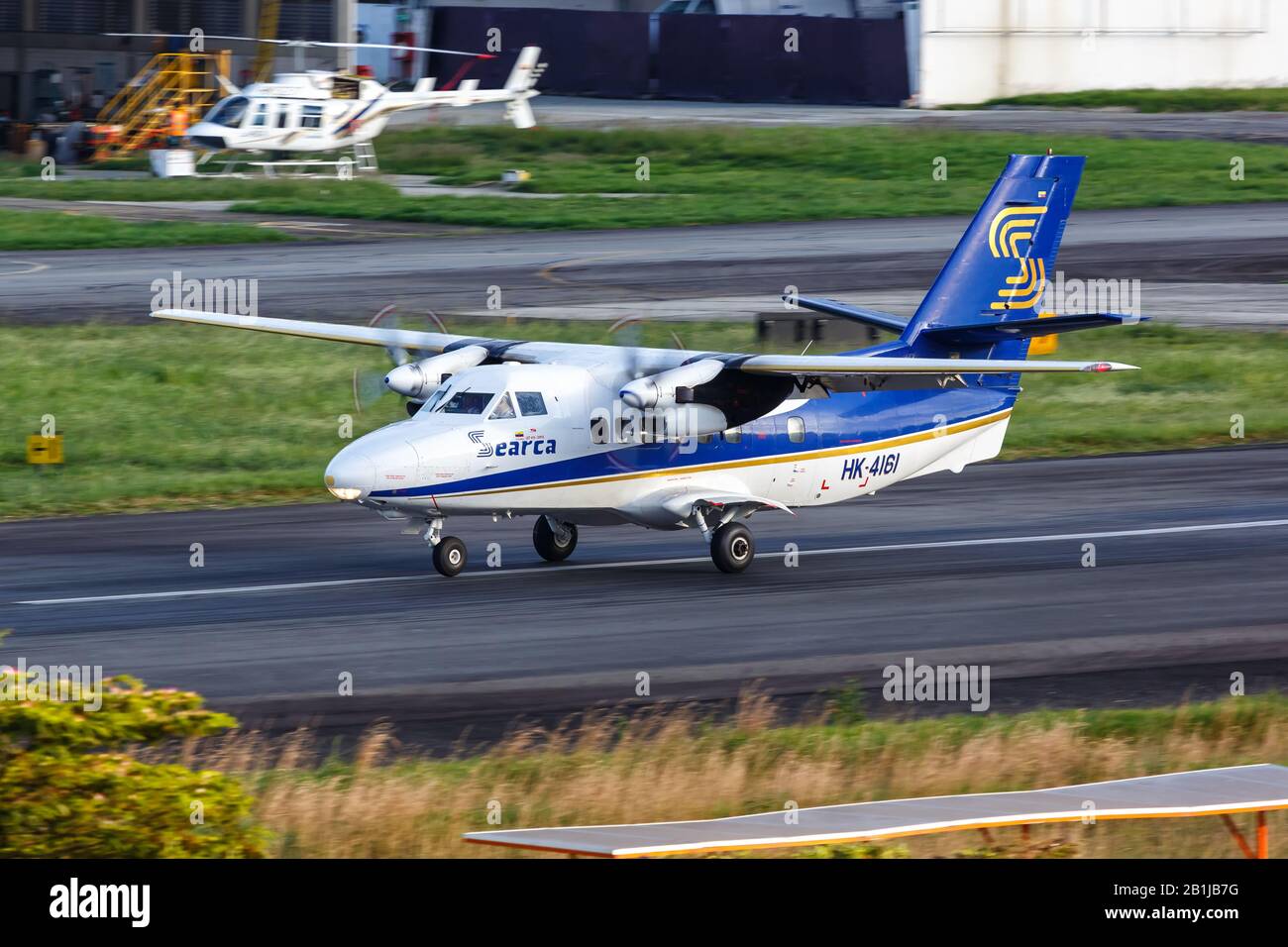 Medellin, Colombie – 25 janvier 2019 : SEARCA Let L-410 avion à l'aéroport Medellin Enrique Olaya Herrera (EOH) en Colombie. Banque D'Images