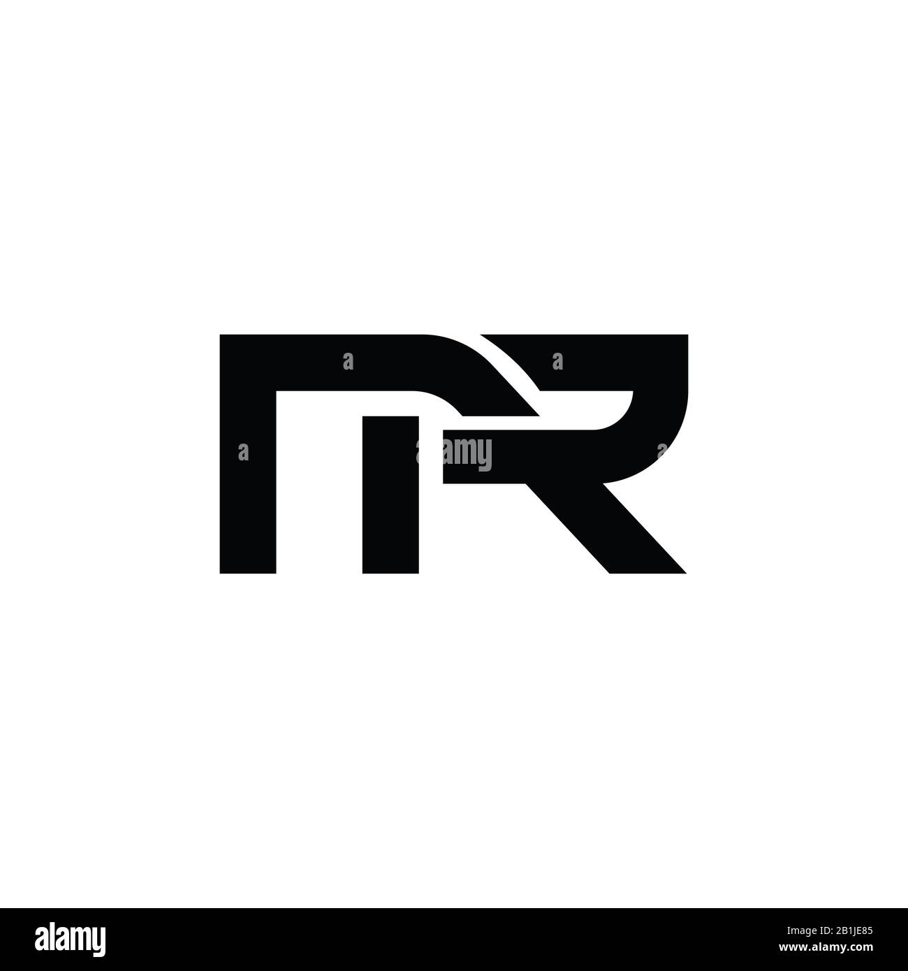 Première lettre mr ou RM modèle de conception de logo Image Vectorielle ...