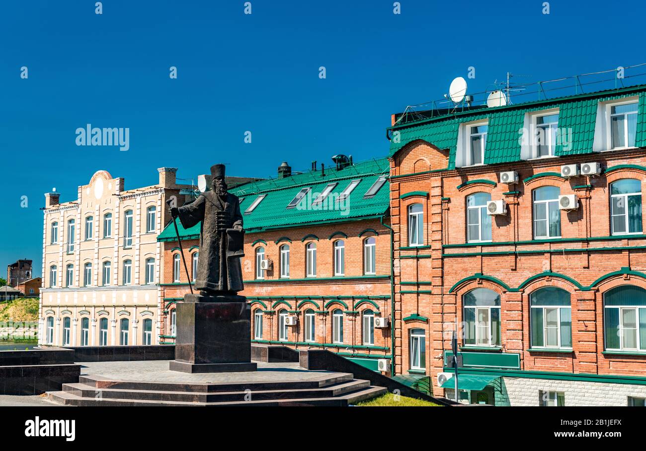 Monument à Grigory Kozlovsky, fondateur de la ville, à Syzran, Russie Banque D'Images