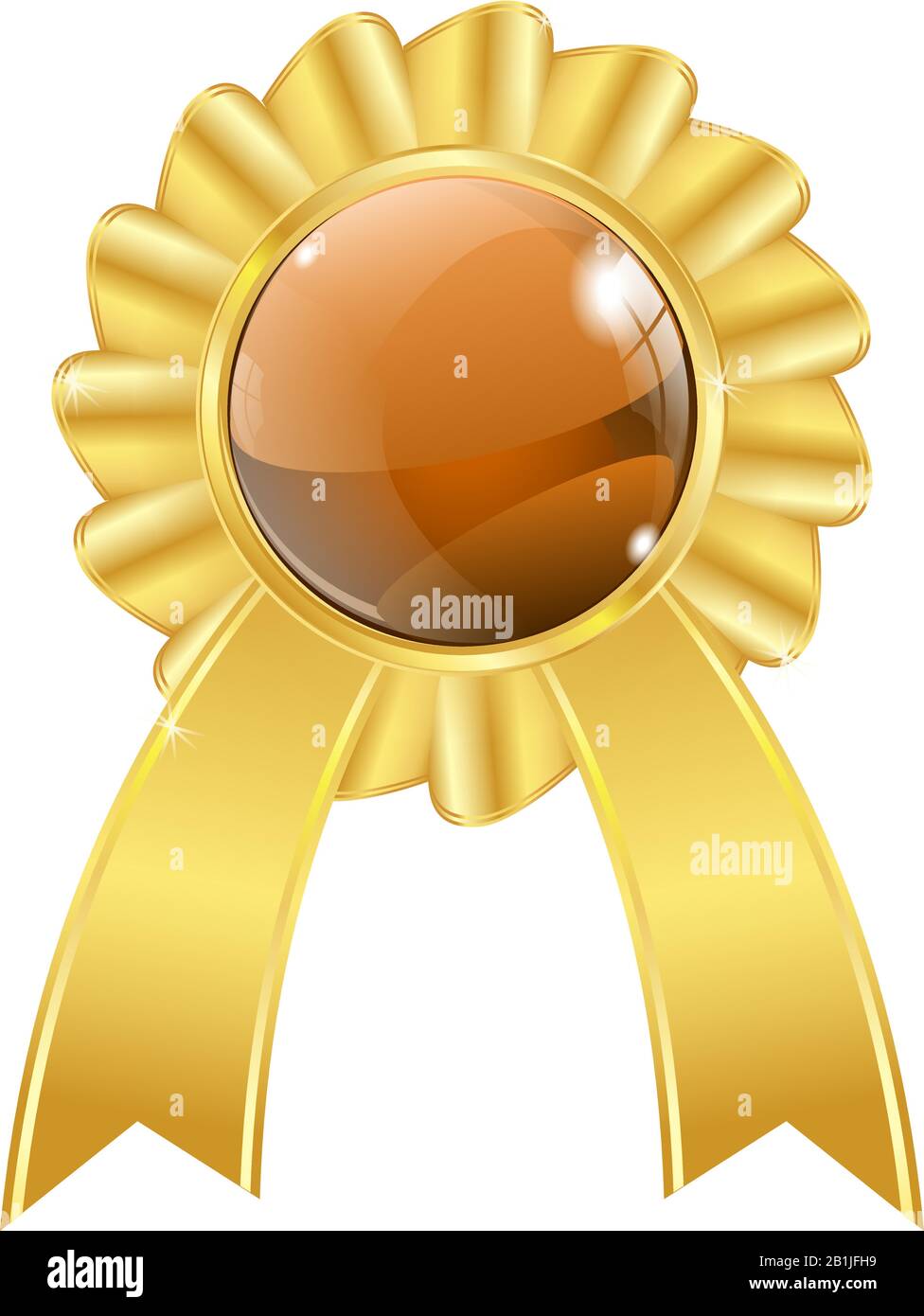 Médaille d'or Illustration de Vecteur
