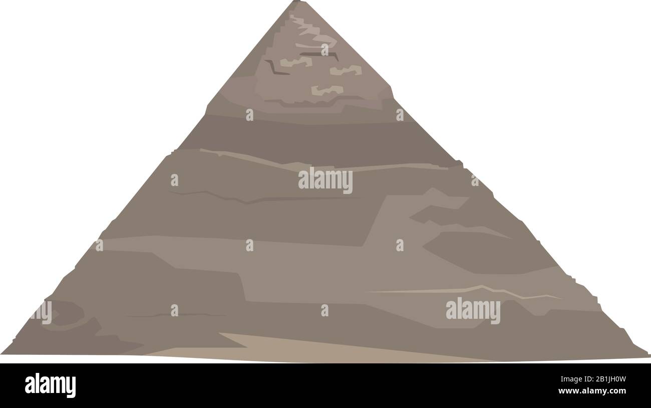 Pyramide égyptienne, Giza, le Caire, illustration vectorielle isolée Illustration de Vecteur