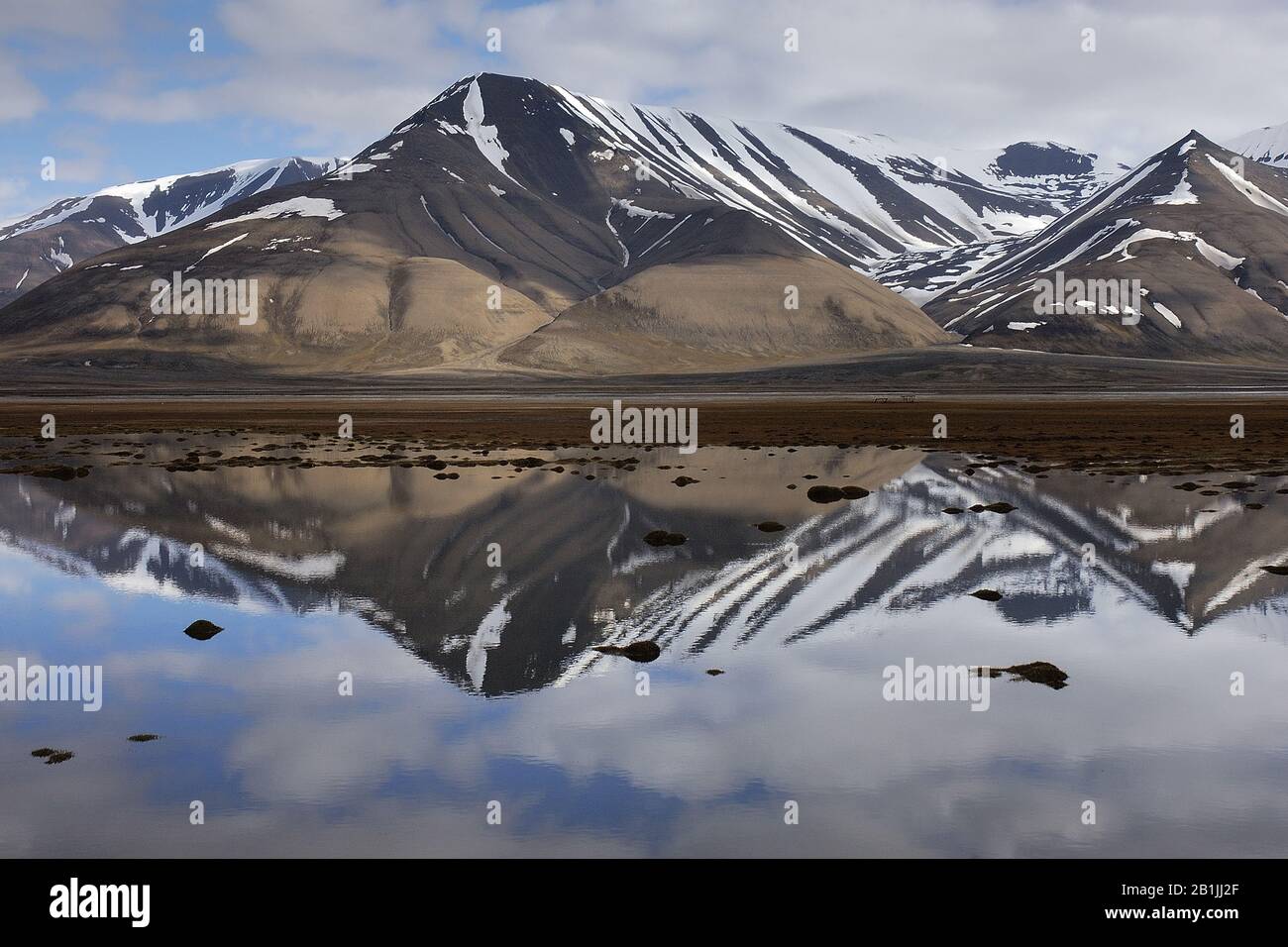 Longyearbyen Svalbard, Norvège, Banque D'Images