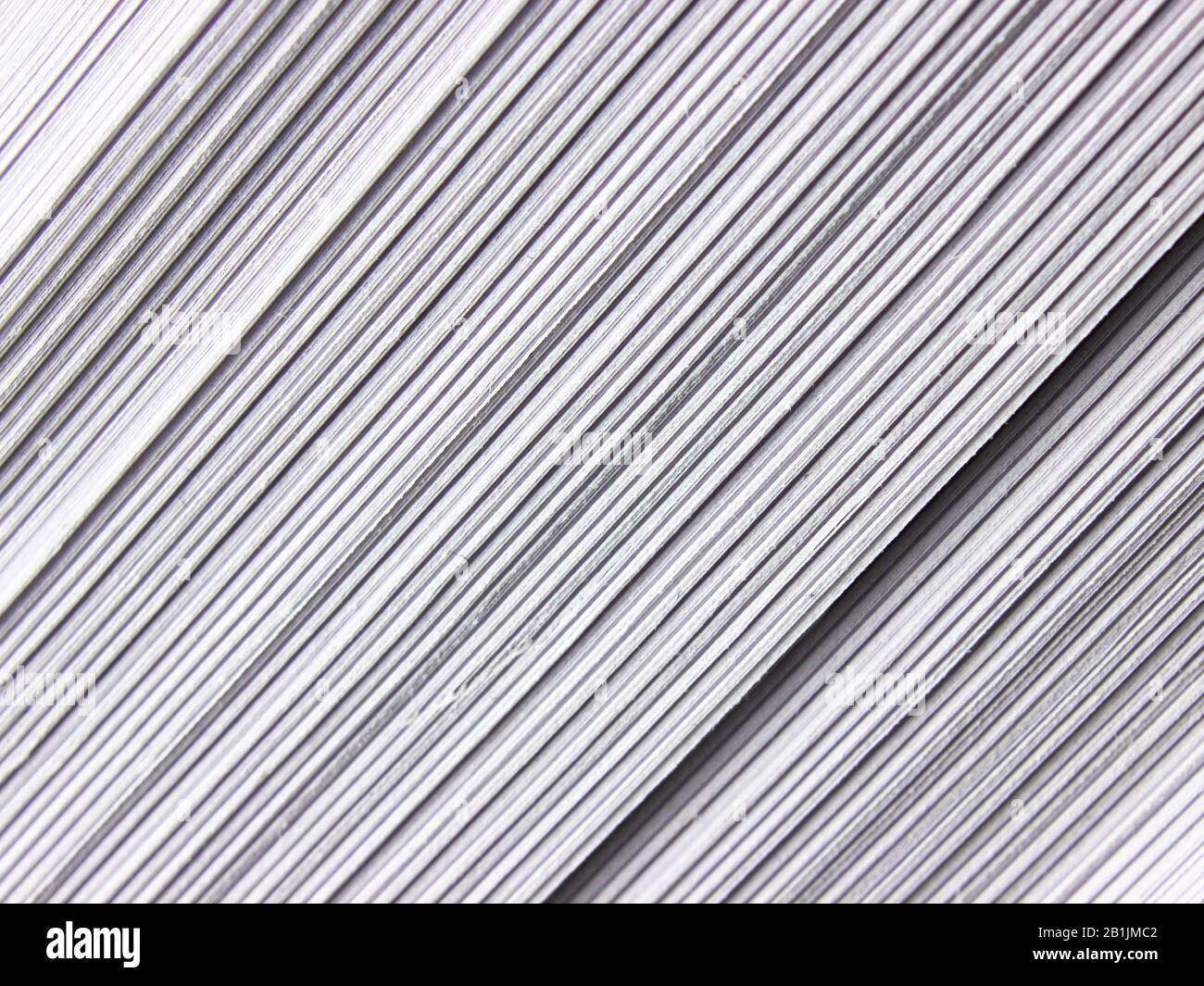 Texture de feuilles de papier sur le côté Banque D'Images
