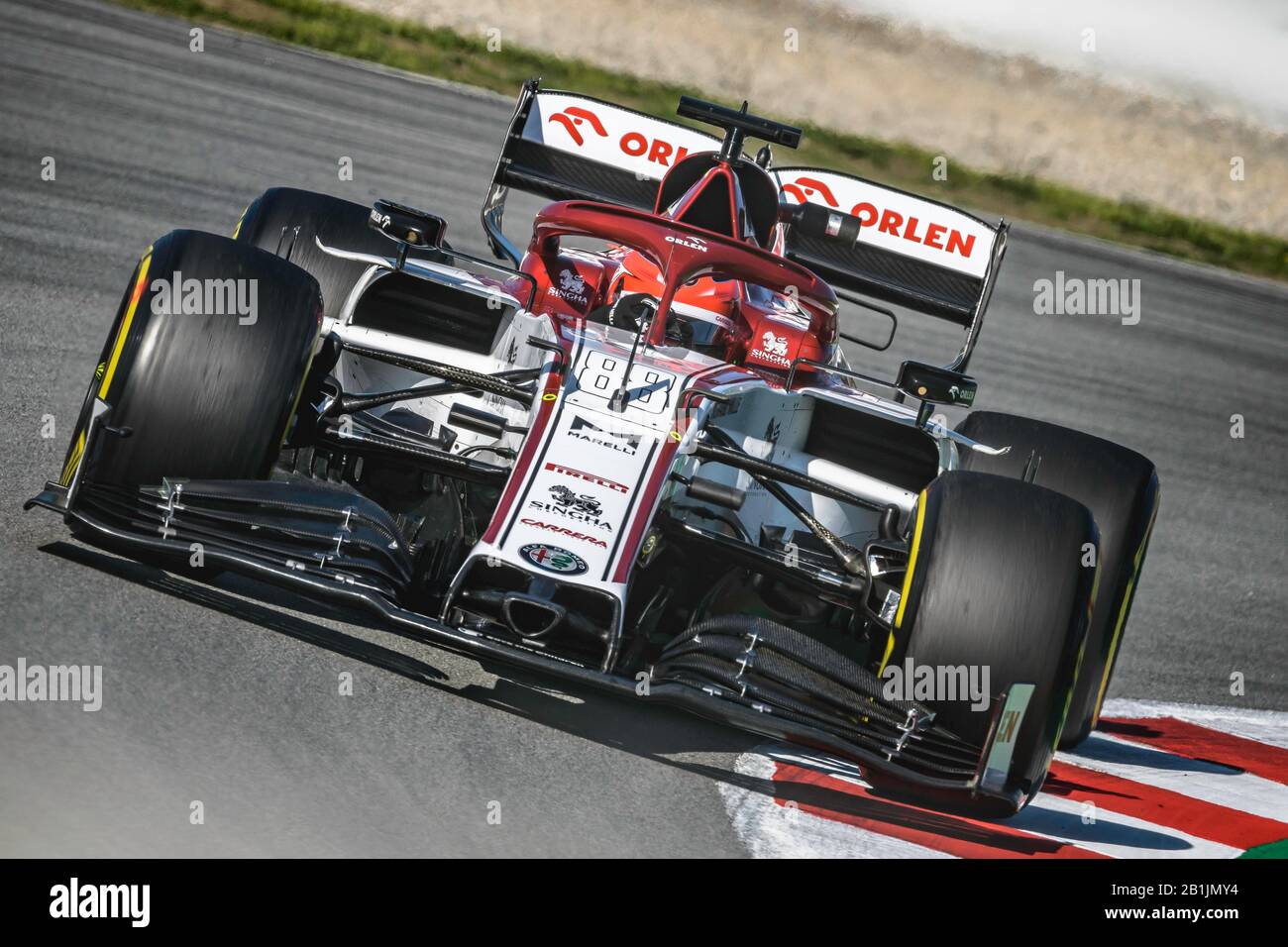 Barcelone, Espagne. 26 février 2020. X conduit dans son X au cours du quatrième jour de la Formule Un hiver test au circuit de Catalunya crédit: Matthias Oesterle/Alay Live News Banque D'Images