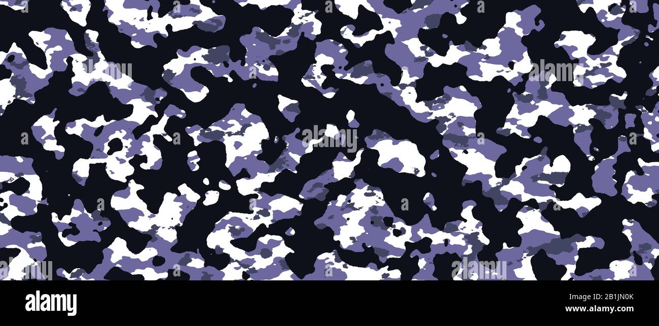 bannière camouflage noir et gris. arrière-plan et texture. illustration du modèle d'arrière-plan. écran large extrême. Banque D'Images