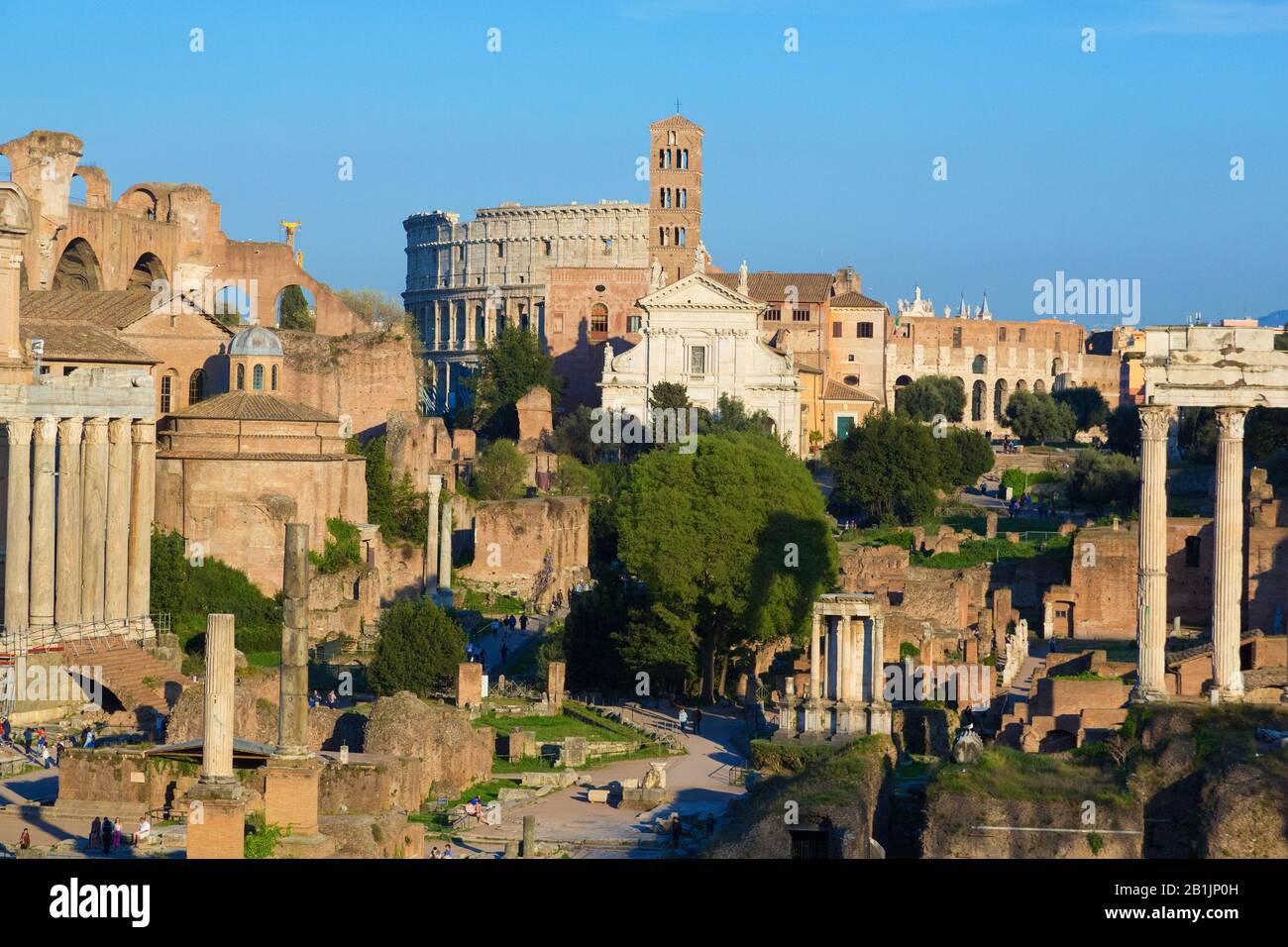 Forum romain de Rome, Italie Banque D'Images