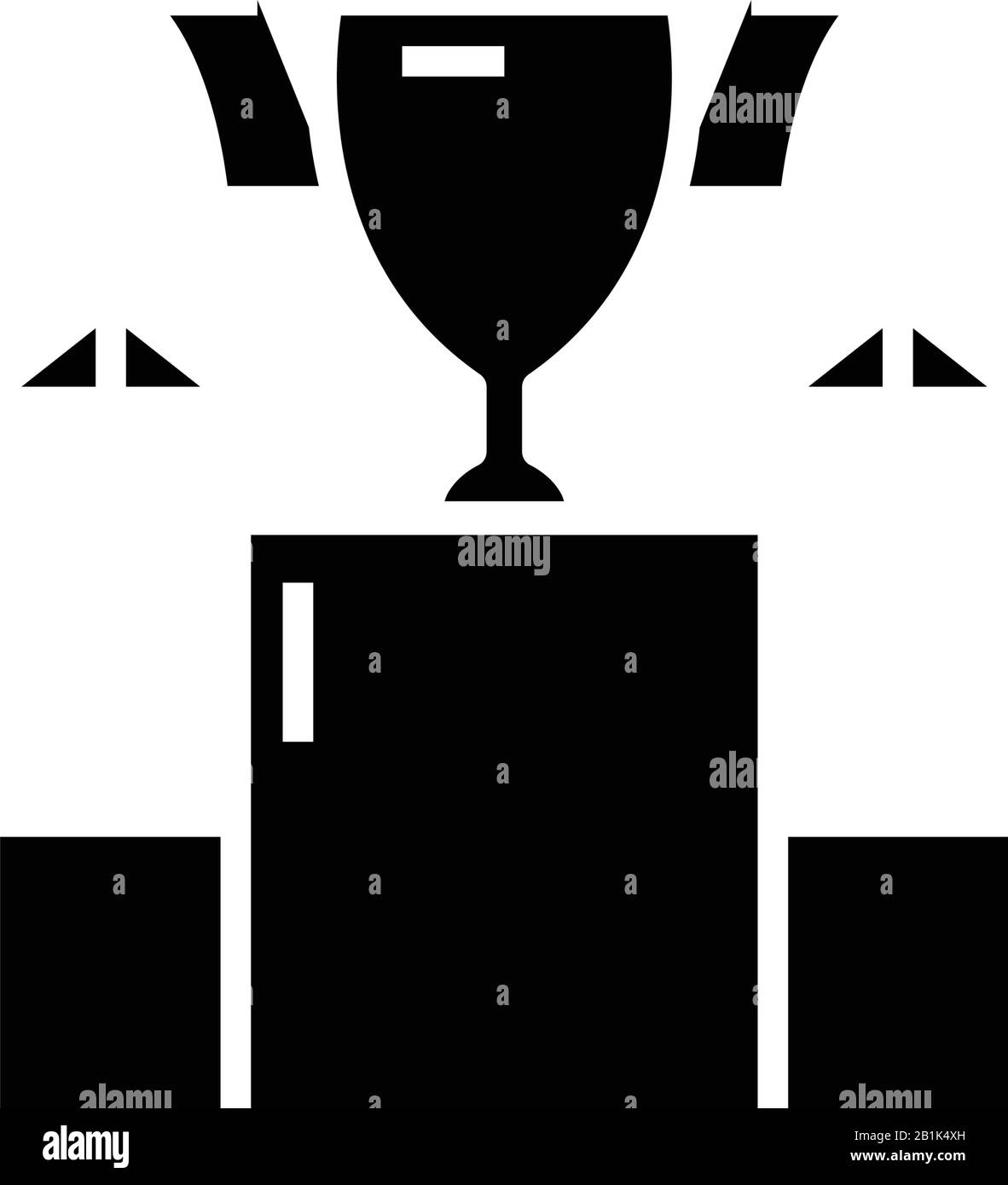 Icône noire de la tasse de commerce, illustration du concept, symbole plat vectoriel, signe glyphe. Illustration de Vecteur