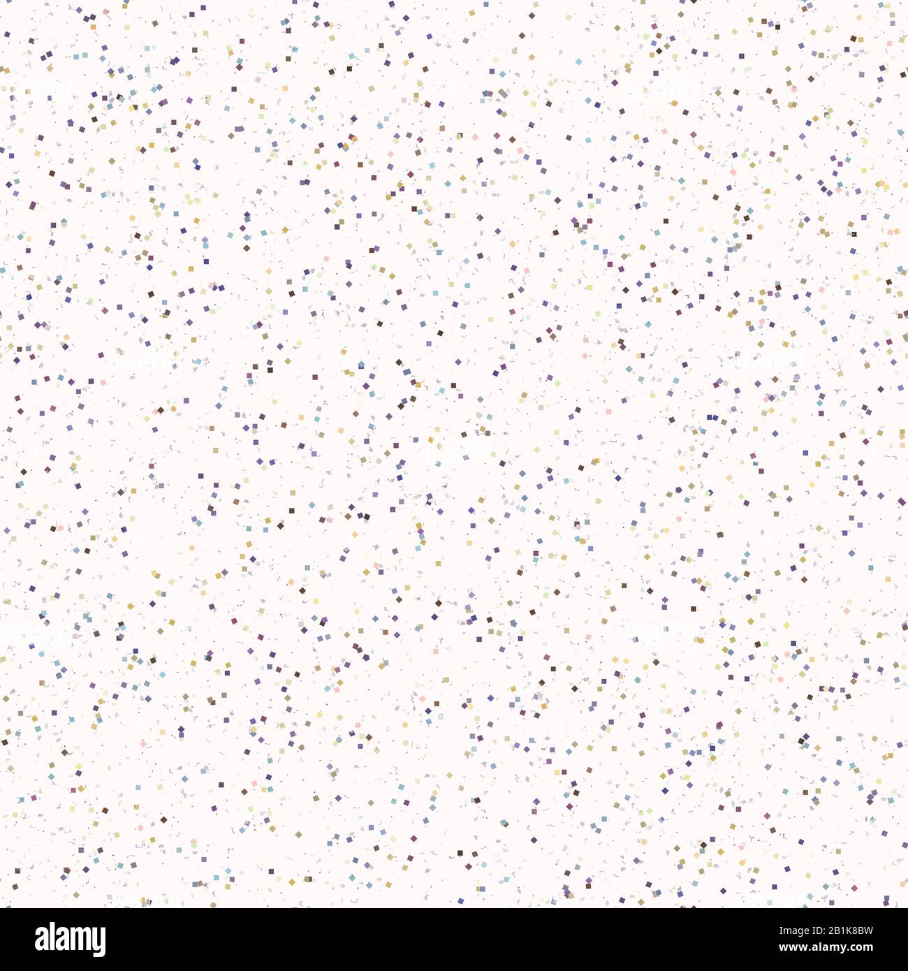 Petit Motif Vectoriel Transparent Avec Petites Boucles Confettis. Petits Mouchetures De Fête Aléatoires À Imprimé Partout Pour La Célébration Du Nouvel An, Décor D'Anniversaire, Album Illustration de Vecteur