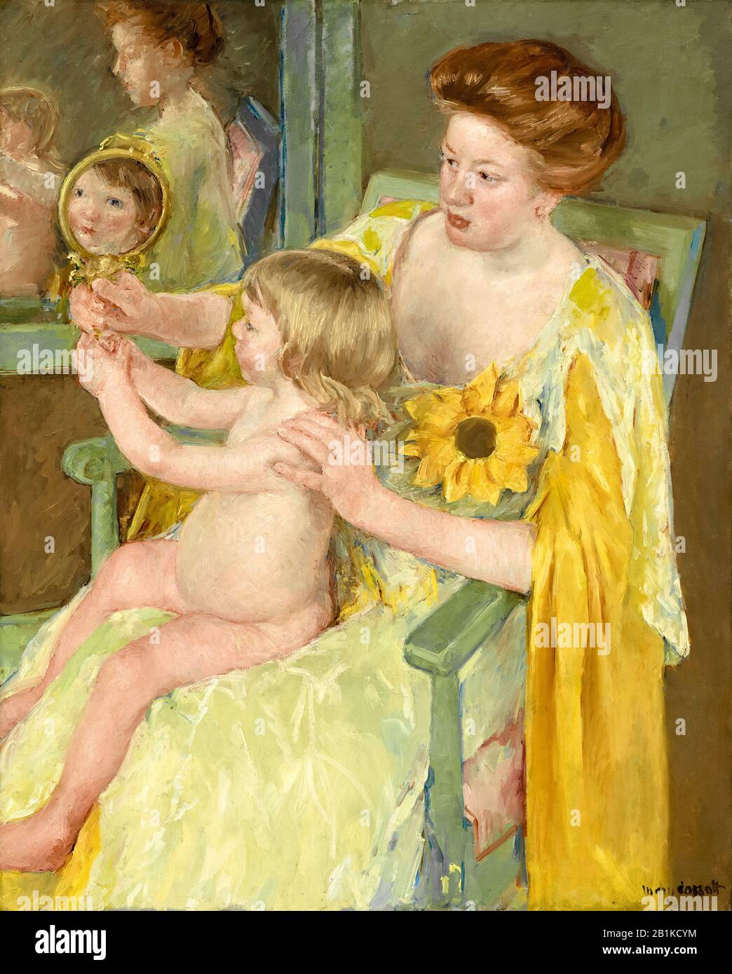 Marie Cassatt, mère et enfant, peinture, vers 1905 Banque D'Images