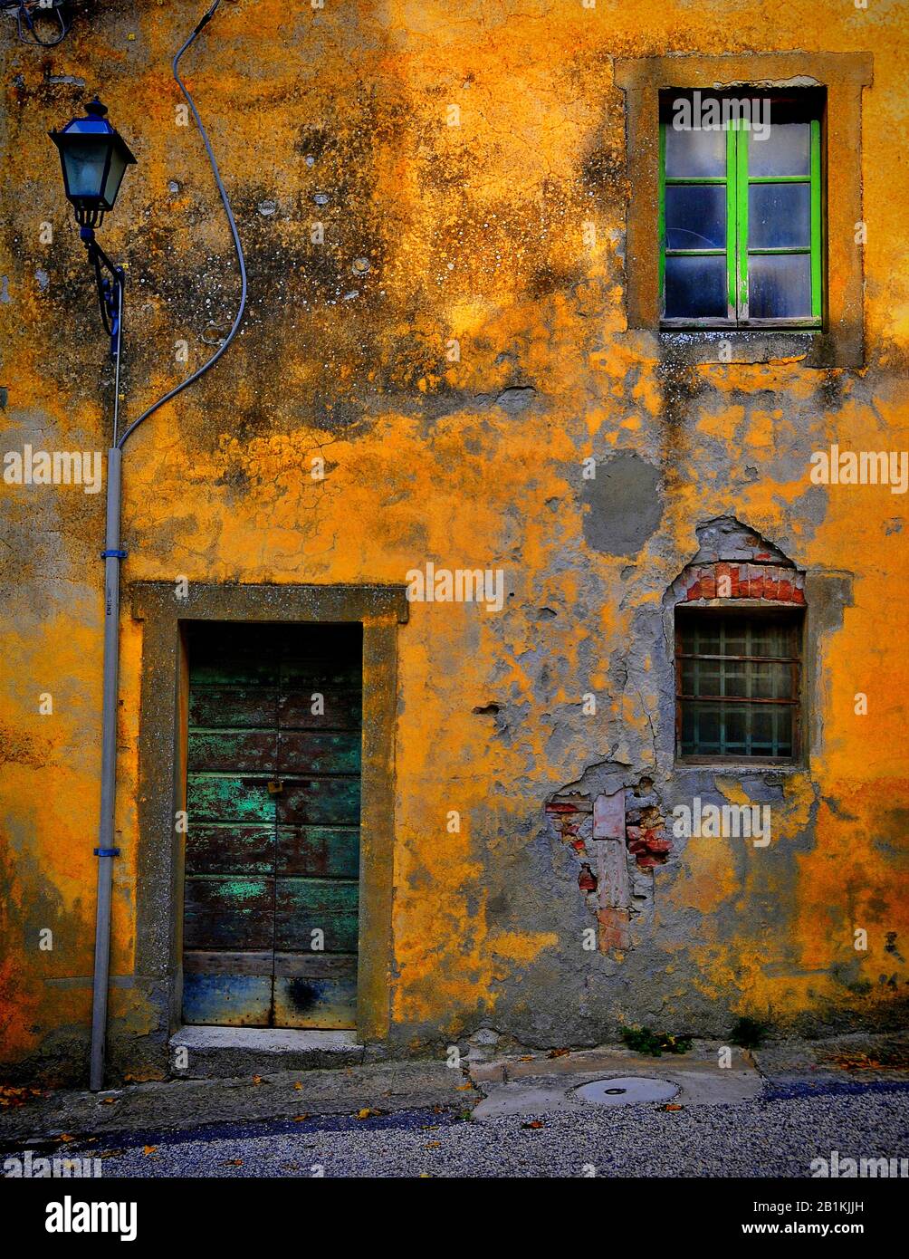 Maison rustique colorée et lumineuse italienne privée en Toscane Banque D'Images