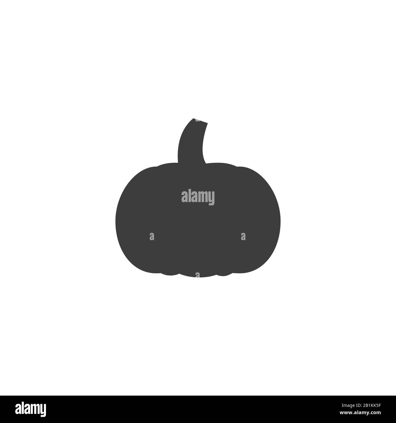 Silhouette de citrouille en gros plan Illustration de Vecteur