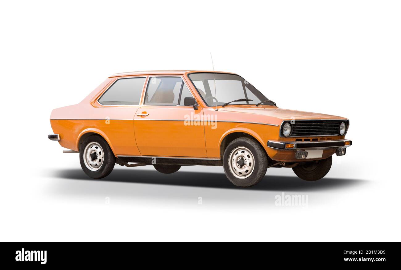 Voiture de sport allemande classique isolée sur blanc Banque D'Images