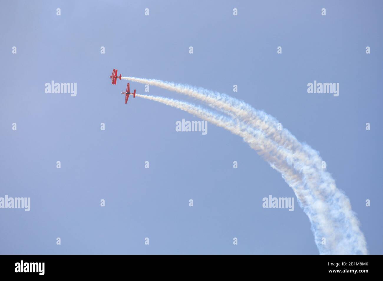 Équipe Oracle Sean D.Tucker et Jessy Panzer formation en acrobatie lors du Miramar Air Show, Marine corps Air Station MCAS, Californie, États-Unis. 29 septembre 2019: T Banque D'Images