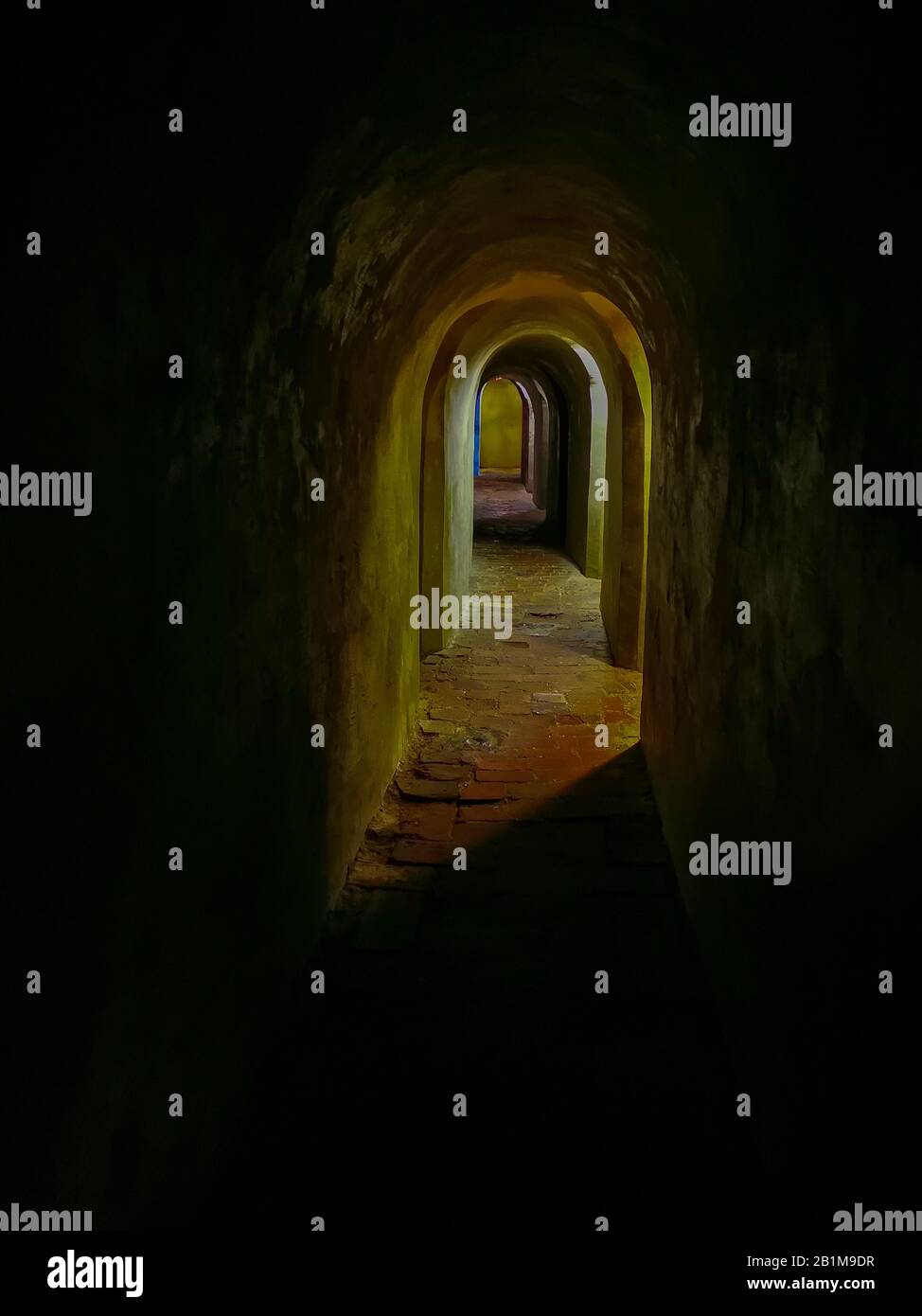 Château du Castillo de San Felipe de Barajas à Cartagena de Indias, Colombie. Banque D'Images