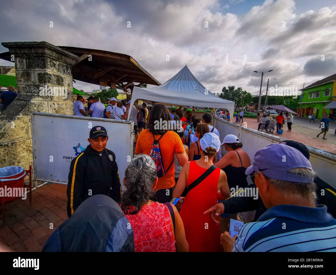 Carthagène, COLOMBIE - 05 NOVEMBRE 2019 : Château Castillo de San Felipe de Barajas à Cartagena de Indias, Colombie. Banque D'Images