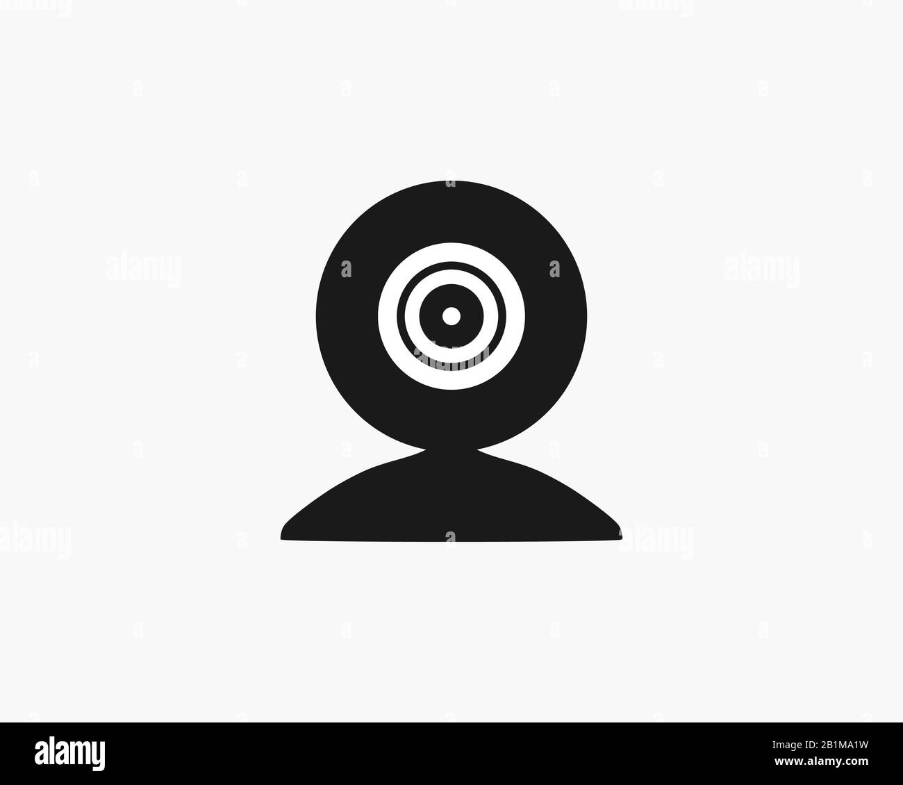 Caméra, icône de webcam. Illustration vectorielle, conception plate. Illustration de Vecteur