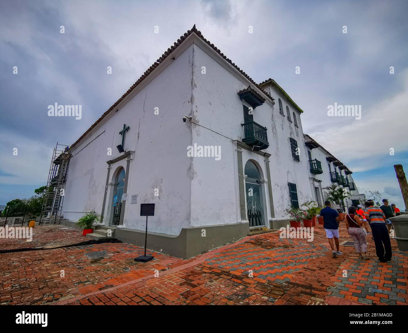 Convento de la Popa, Carthagène, Colombie. Espagnol, fortification. Banque D'Images